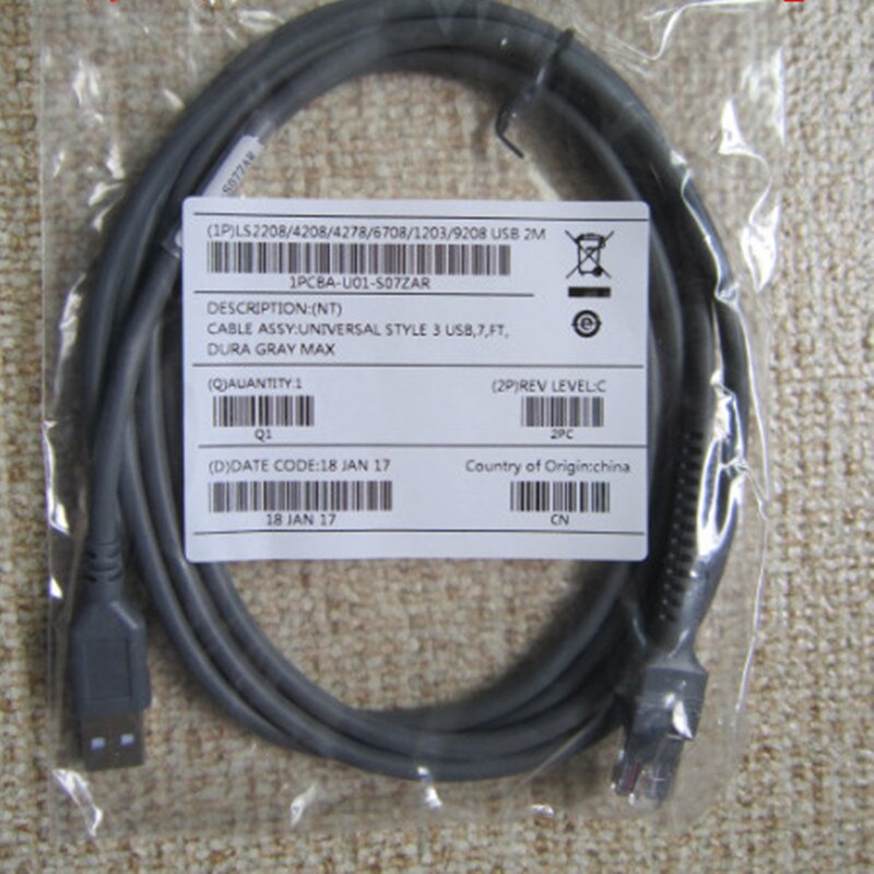 10pcs ο 2m USB ̺ LS1203 LS2208 LS2208AP LS4208 LS4278 DS4208 DS4308 DS6878 DS9208 DS9808 DS6707 DS6708 ڵ ĳ